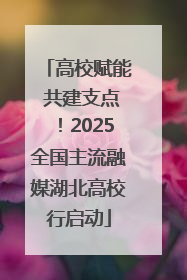 高校赋能 共建支点！2025全国主流融媒湖北高校行启动