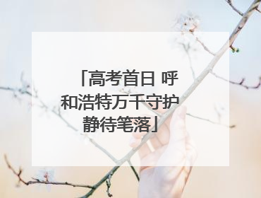 高考首日 呼和浩特万千守护静待笔落