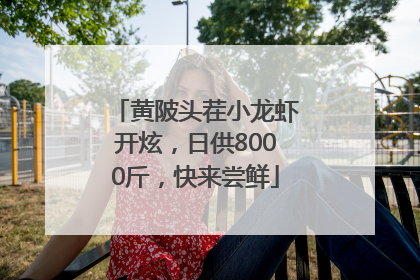 黄陂头茬小龙虾开炫，日供8000斤，快来尝鲜