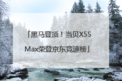 黑马登顶！当贝X5S Max荣登京东竞速榜