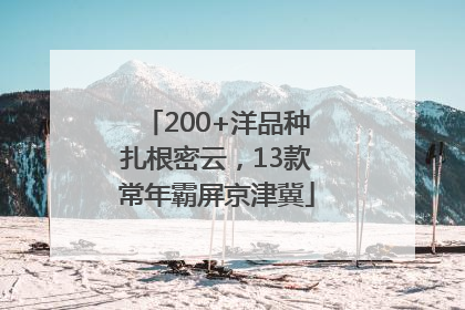 200+洋品种扎根密云，13款常年霸屏京津冀