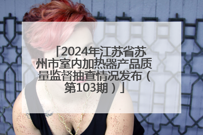 2024年江苏省苏州市室内加热器产品质量监督抽查情况发布（第103期）