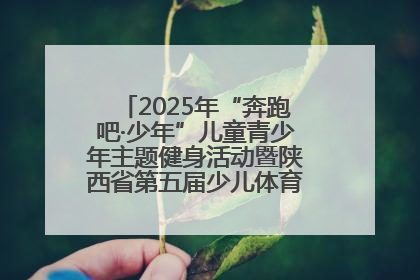 2025年“奔跑吧·少年”儿童青少年主题健身活动暨陕西省第五届少儿体育嘉年华活动启动
