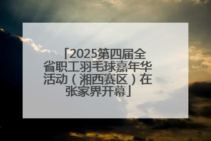 2025第四届全省职工羽毛球嘉年华活动（湘西赛区）在张家界开幕
