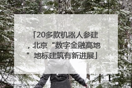 20多款机器人参建，北京“数字金融高地”地标建筑有新进展