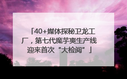 40+媒体探秘卫龙工厂，第七代魔芋爽生产线迎来首次“大检阅”