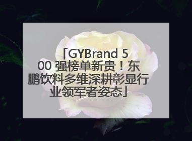 GYBrand 500 强榜单新贵！东鹏饮料多维深耕彰显行业领军者姿态